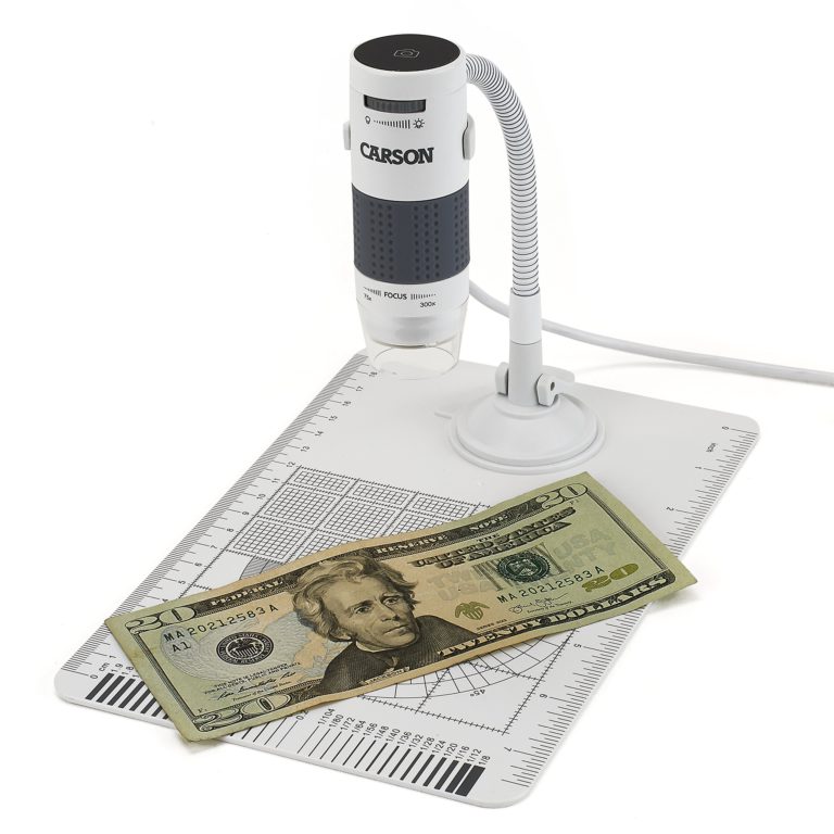 Carson eFlex 75x/300x Effective Magnification (Based on a 21" Monitor) LED Lighted USB Digital Microscope with Flexible Stand and Base (MM-840) - $48.95