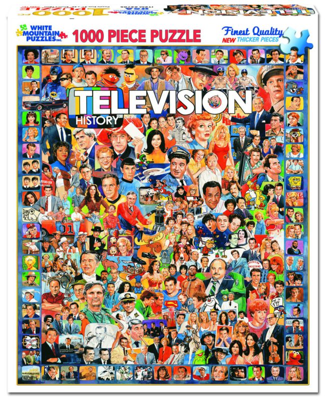 White Mountain Puzzles Television History - 1000 Piece Jigsaw Puzzle - $22.95