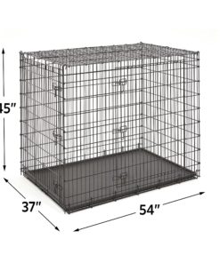 MidWest Homes for Pets XXL Giant Dog Crate | 54-Inch Long Ginormous Double Door Dog Crate Ideal for a Great Dane, Mastiff, St. Bernard & Other XXL Dog Breeds 11 91OCRuDwUsL