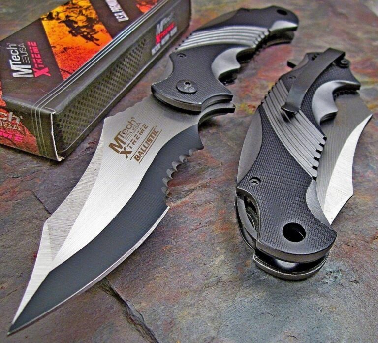 Mtech Xtreme Ballistic Black Grey Assisted Tactical Flipper Pocket Knife (1 Knife) - $13.95