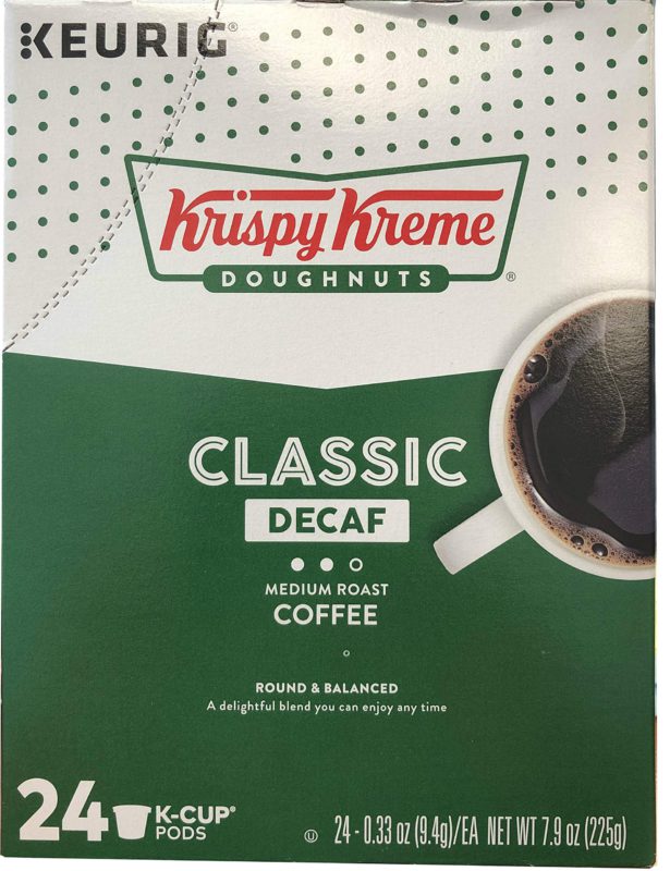 Krispy Kreme House Decaf Medium Roast Coffee K-Cups 24 COUNT (2PACKS) total 48 K-Cups 24 COUNT (2PACKS) 48 K-Cups - $43.95