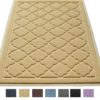 Premium Large Cat Litter Mat 35" x 23", Traps Messes, Easy Clean, Durable, Phthalate Free, Litter Box Mat with Scatter Control - Soft on Kitty Paws Beige - $26.95