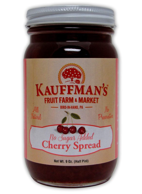 Kauffman's Cherry Fruit Spread, No Sugar Added, 9 Oz. Jar (Pack of 2) Pack of 2 - $25.95