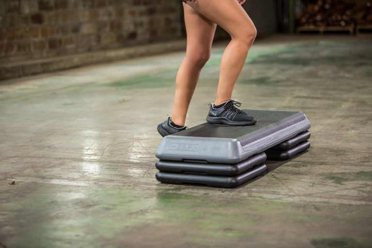 The Step Original Aerobic Platform – Health Club Size - With Premium Nonslip, Comfort Cushion Top Supporting Up to 350 lbs Grey - $124.95