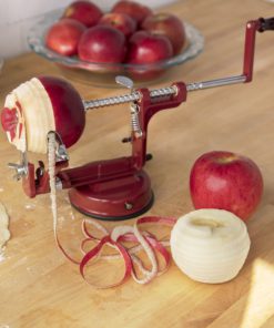Apple Peeler and Corer by Cucina Pro - Long Lasting Chrome Cast Iron with Countertop Suction Cup - $23.95