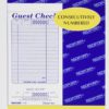 Rediform Guest Check Pad, White, 3.375 x 7 Inches, 50 Forms (5F740) - $10.95