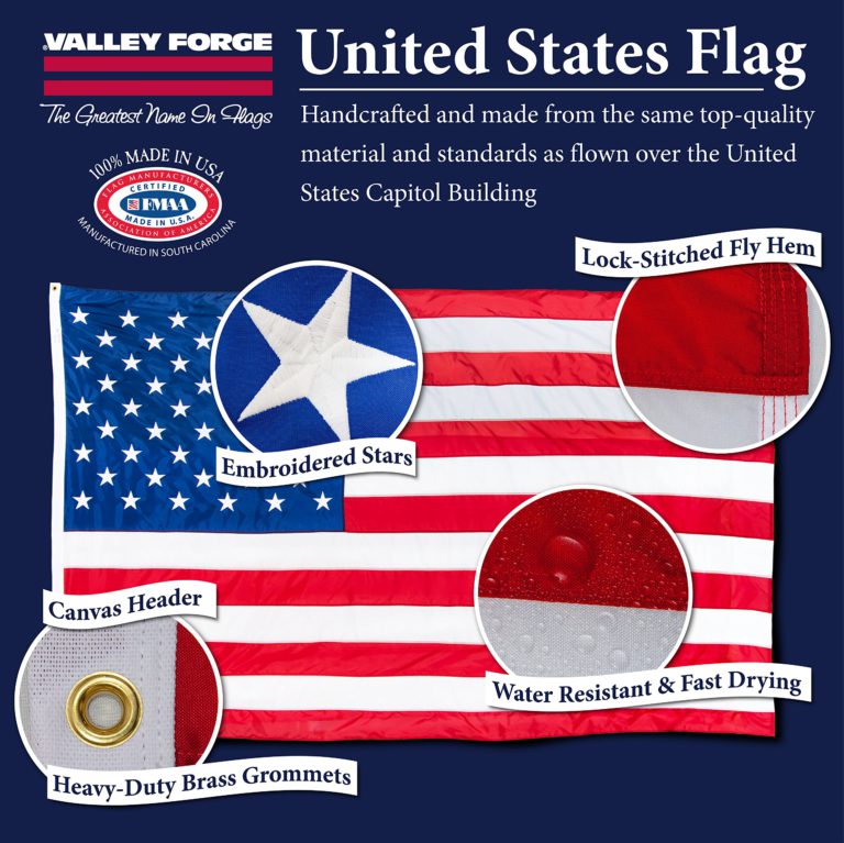 Valley Forge Flag US4PN Uspn-1 American Flag, 4'x6' 4'x6' - $29.95