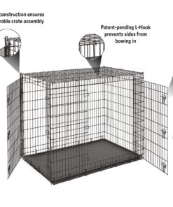 MidWest Homes for Pets XXL Giant Dog Crate | 54-Inch Long Ginormous Double Door Dog Crate Ideal for a Great Dane, Mastiff, St. Bernard & Other XXL Dog Breeds 10 91gsnS LgQL