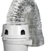 Dundas Jafine TDIDVKZW Indoor Dryer Vent Kit with 4-Inch by 5-Foot Proflex Duct, 4 Inch, White - $20.95