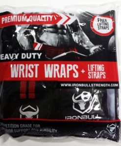 Iron Bull Strength Wrist Wraps & Lifting Straps Combo - $21.95