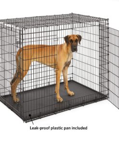 MidWest Homes for Pets XXL Giant Dog Crate | 54-Inch Long Ginormous Double Door Dog Crate Ideal for a Great Dane, Mastiff, St. Bernard & Other XXL Dog Breeds 12 91mv3o6GTcL