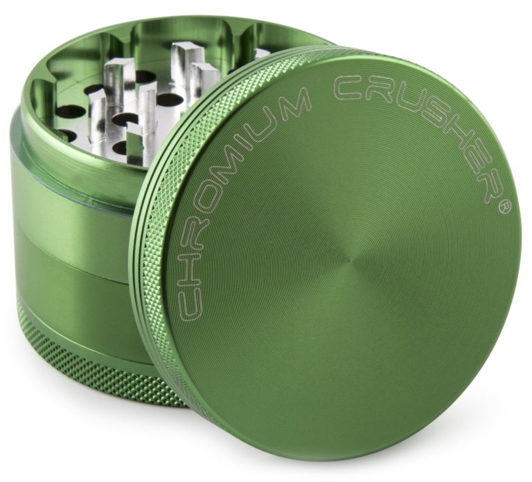 Chromium Crusher 1.6 Inch 4 Piece Tobacco Spice Herb Grinder - Green - $13.95