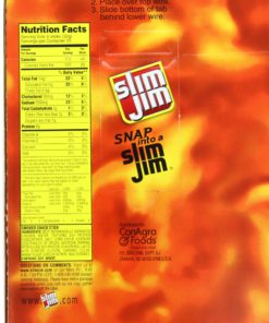 Slim Jim Smoked Snack Sticks, Original,28-Oz Total (Pack of 100) 0.28 Ounce (Pack of 100) - $26.95