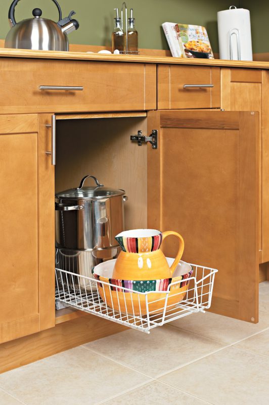ClosetMaid 3051 Kitchen 11-Inch Cabinet Organizer, White 11-Inch One Tier - $29.95