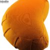 Waterglider International Zafu Crescent: Meditation Pillow with USA Buckwheat Hull Fill, Certified Organic Cotton- 6 Colors Orange Saffron - $46.95