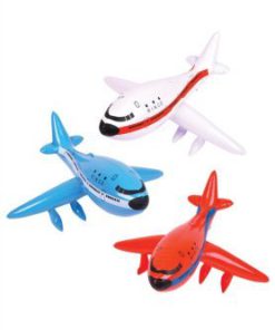 1 Dozen 24" Inflatable AIRPLANES/Jet/747/INFLATES/PLANE/Birthday Party Decorations Favors/Decor/ 9 31HHYy Bi0L