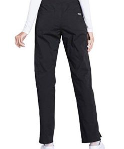 Alternative view of Workwear Professionals Scrubs for Women Pull-On Cargo Pant, Soft Stretch WW170 Large Petite Black