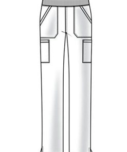 Workwear Professionals Scrubs for Women Pull-On Cargo Pant, Soft Stretch WW170 Large Petite Black 12 418xIRhulSL