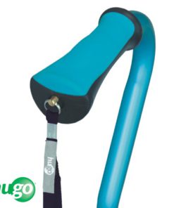 Hugo Mobility 731-859 Adjustable Offset Quadpod Walking Cane with Ultra Stable Cane Tip, Aquamarine 1 Count (Pack of 1) 8 41XO6U3WhiL