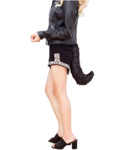 COSYEARS Faux Fur Fox Costume Tail Cosplay Halloween Christmas Party Costume One Size(Black) 9 517929jCI5L