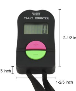 TOPTIE Electronic Hand Tally Counter, 4-Digit Add & Subtract Number Counter Clickers with Lanyard 8 51LMoLLgpQL