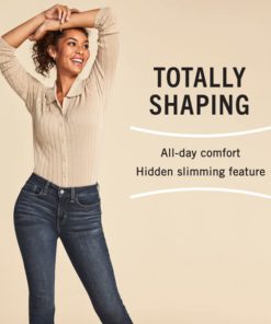 Signature by Levi Strauss & Co. Gold Women's Curvy Totally Shaping Straight Jeans (Available in Plus Size) 12 Medium Blue Ice (New)-waterless 9 51OoB ux2cL 1