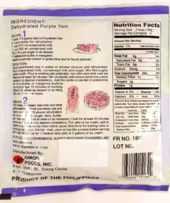 Giron Powdered Purple Yam - Ube, 115g (4 oz) 4.06 Ounce (Pack of 1) 9 51QxlyIphKL