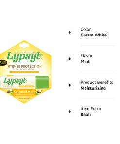 Lypsyl Intense Protection Original Mint, Lip Balm 0.10 oz (Pack of 10) 5 51VCXt1 0ML 1