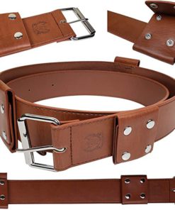 Alternative view of 58" Legend of Zelda Master Sword Leather Universal Belt Strap Holder Link Hyrule Frog Buckle
