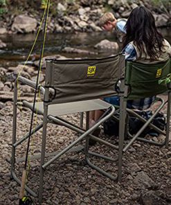 Alternative view of SJK Adult Big Tall Steel Compact Camping Chair with Footrest Supports 325 lbs