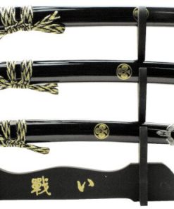 BladesUSA YK-58BF4 Katana Samurai Sword Set 3 Piece 40-Inch Overall,Yellow