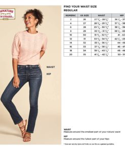 Signature by Levi Strauss & Co. Gold Label Women's Totally Shaping Skinny Jeans (Standard and Plus) 14 Frosty Lakes 12 610210AKQ5S