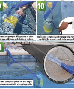 Professional EZ Travel Collection, Hot Tub and Swimming Pool Drain Pump with Hose Pond/Flood Pump (Up to 3,700 Gallons per Hour) 3,700 GPH 11 6104lpJaT L