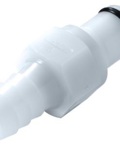 Colder PLC22004 Acetal Tube Fitting, Insert, Straight Thru, In-Line, 1/4" Insert x 1/4"Barb