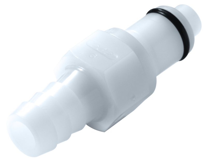 Catalog 7 Colder PLC22004 Acetal Tube Fitting, Insert, Straight Thru, In-Line, 1/4" Insert x 1/4"Barb