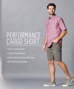 Wrangler Authentics Men's Performance Comfort Flex Cargo Short 42 Black 9 616Q7qKj4aL