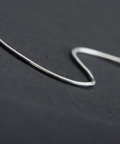 LUHE Silver Chain Sterling Silver Snake Chain Necklace 1MM Italian Crafted Thin Chains Lightweight Strong Chains - Lobster Claw Clasp Gifts for Women Girls 14-30 inchs 1mm snake chain 16in 12 618Po MaCUL 1