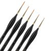 Micro Detail Paint Brush Set - Triangular Wooden Handle, 5 Size Miniature Paint Brush for Artists, Modellers, Enamel, Warhammer 40k 43 61LRIw21JL