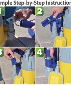 Professional EZ Travel Collection, Hot Tub and Swimming Pool Drain Pump with Hose Pond/Flood Pump (Up to 3,700 Gallons per Hour) 3,700 GPH 9 61N3pwqVF1L