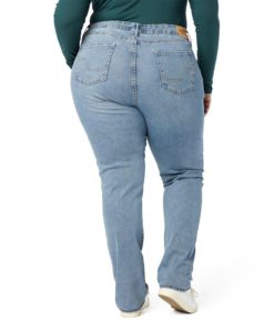 Signature by Levi Strauss & Co. Gold Women's Curvy Totally Shaping Straight Jeans (Available in Plus Size) 12 Medium Blue Ice (New)-waterless 8 61Wj LZSIPL