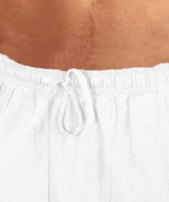 Men's Ankle Banded Pants Medieval Viking Navigator Pirate Costume Trousers Renaissance Gothic Pants Large White-short 10 61dXly7kvhL