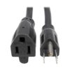 Tripp Lite P024-003 Heavy-Duty Power Extension Cord 15A, 14AWG (NEMA 5-15P to NEMA 5-15R) 3-Ft Black 3 ft. 26 61kyDFdl3PL