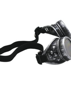 Alternative view of WEICHUAN New Sell Vintage Steampunk Goggles Glasses Cosplay Punk Gothic 1 Antique Silver