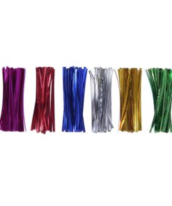 200 Clear Plastic Cello Bags 4x9 with 4" Twist Ties 6 Mix Colors - 1.4 mils Thick OPP Treat Bags for Gift Wrapping Packaging Decorations Storage (4'' x 9'') 4'' x 9'' 12 61vWgqTa9xL