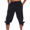 Men's Ankle Banded Pants Medieval Viking Navigator Pirate Costume Trousers Renaissance Gothic Pants 3X-Large Black-short 17 61xILdnOzBL 1
