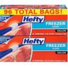 Hefty Slider Storage Bags, Gallon Size, 96 Count 24 Count (Pack of 4) 29 7164 maODaL