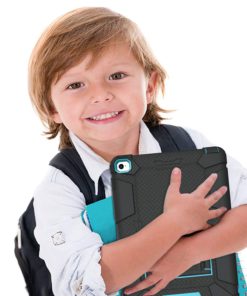 BENTOBEN iPad Air 2 Case, Hybrid Shockproof Protective Case with Kickstand Rugged Triple-Layer Shock Resistant Drop Proof Case Cover for iPad Air 2 with Retina Display/iPad 6, Black/Blue M753-Black/Blue 15 717mwZtPGxL