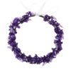 Accesyes Lavender Headband Bridal Woodland Garland Flower Hair Wreath Wedding Accessories BOHO Crown Beach Girls Headpiece (Grape) Grape 45 71IMd4uuVwL