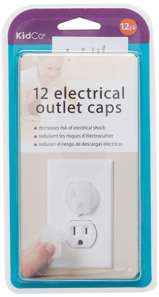 KidCo S360-12 Electrical Outlet Caps / 12 pack