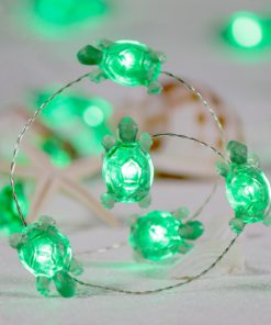 Turtle String Lights, Impress Life Summer Decorative LED Silver Wire 10 ft 40 LEDs with Remote for Indoor, Covered Outdoor Beach Party Decorations, Tent Wedding Holiday, Birthday Gift, Bedroom 12 71MEhX743hL 1